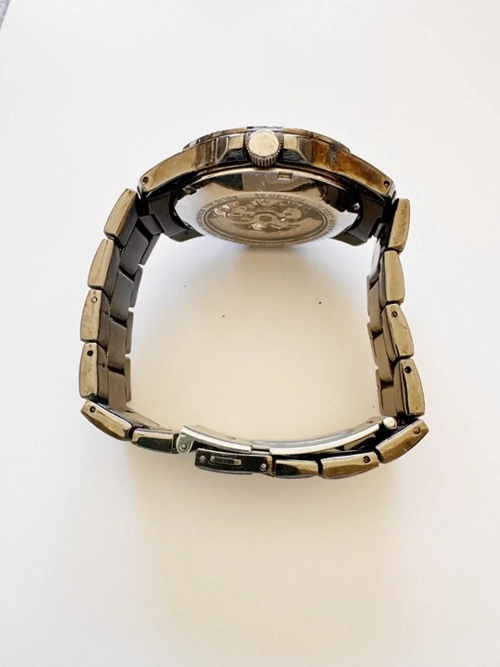 Relic Men’s Automatic Skeleton Watch Stainless Steel 50M WR Runs 42mm